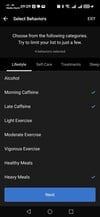 Uma captura de tela da ferramenta Garmin Lifestyle Logging. (Fonte da imagem: Screenshot)