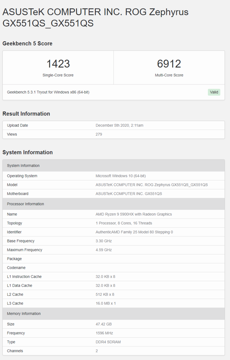 (Fonte de imagem: Geekbench)