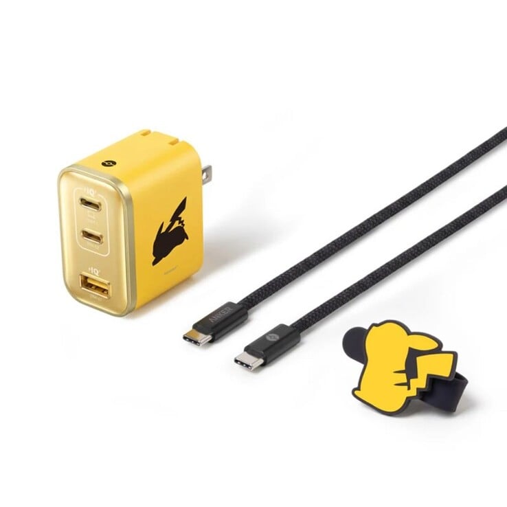 O carregador Anker x Pokémon Nano Charger (70W, 3 portas)