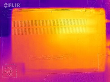 Desenvolvimento de calor em operação ociosa - fundo