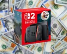 O modelo básico do Nintendo Switch 2 tem um preço oficial de US$ 449,99. (Fonte da imagem: Nintendo, Unsplash, editado)