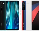 A Redmi Note 8 Pro e o iQOO 5 Pro são os campeões do orçamento e do preço-desempenho da bandeira. (Fonte da imagem: Xiaomi/Vivo - editado)