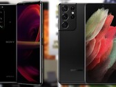 Sony Xperia 1 III vs. Samsung Galaxy S21: O Xperia foi mais rápido. (Fonte da imagem: Sony/Samsung, TechNick/Vật Vờ Studio -editado)