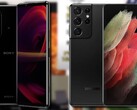 Sony Xperia 1 III vs. Samsung Galaxy S21: O Xperia foi mais rápido. (Fonte da imagem: Sony/Samsung, TechNick/Vật Vờ Studio -editado)