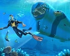 O Subnautica foi revelado pela primeira vez no ano de 2014. Na foto - Arte da capa do Subnautica. (Fonte da imagem: Unknown Worlds)