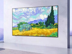 a iFfalcon revela a série de TVs Mural 4K UHD com arte de IA, painel VA de 144 Hz, AMD FreeSync Premium, HDR 10+ e Google TV. Uma das TVs na foto. (Fonte da imagem: iFfаlcon)