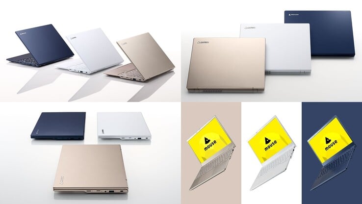 O laptop Mouse X2 pode ser configurado em uma das três opções de cores