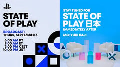Um banner anunciando o evento State of Play da Sony