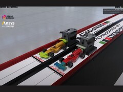 A Synopsys e a Nvidia estreiam uma pista de corrida digital dupla para STEM Racing no estilo F1, combinando o Ansys Discovery e o Omniverse antes da temporada 2025-26. (Fonte da imagem: Ansys via YouTube)