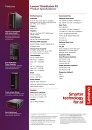 Lenovo ThinkStation PX - Especificações. (Fonte da imagem: Lenovo)
