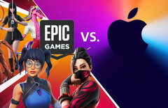 Apple responde às críticas públicas de suas políticas feitas por Tim Sweeney, da Epic Games. (Fonte da imagem: Apple / Epic Games - editado)