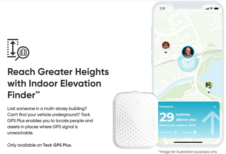 O novo Tack GPS Plus adiciona o Indoor Elevation Finder para localizar mais rapidamente pessoas perdidas em edifícios de vários andares. (Fonte: Tack One)