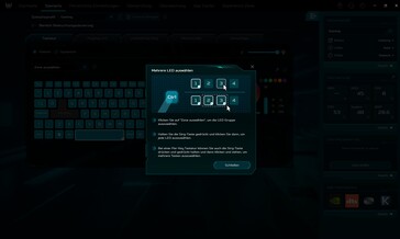Os botões podem ser iluminados em grupos