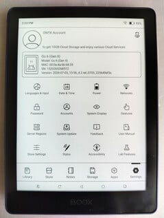 Configurações do sistema.