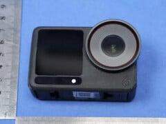 O Osmo Action 6 parece ter uma aparência mais despojada em comparação com o Action 5 Pro existente. (Fonte da imagem: FCC)