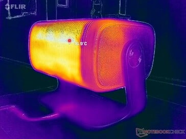 As grandes grelhas de ventilação são mais do que suficientes para a saída do calor