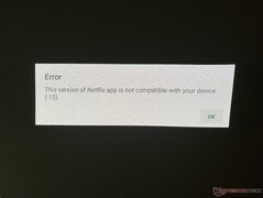 O Netflix não é compatível.