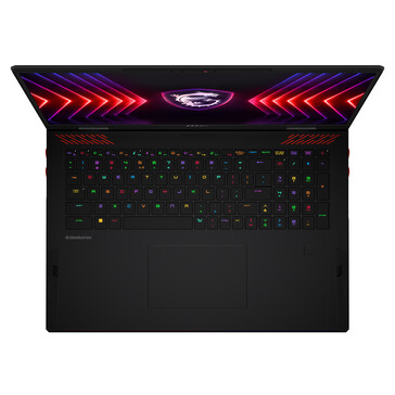Teclado MSI Raider 18 HX (imagem via MSI)