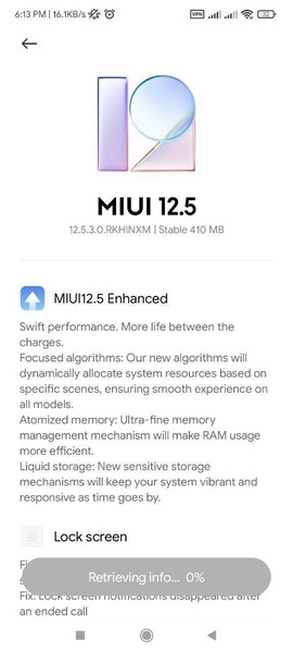 MIUI 12.5 Edição Avançada para o Mi 11X. (Fonte da imagem: Blog Adimorah)