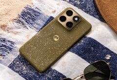 O Motorola Edge 2026 tem uma parte traseira atraente com uma superfície de tecido.
