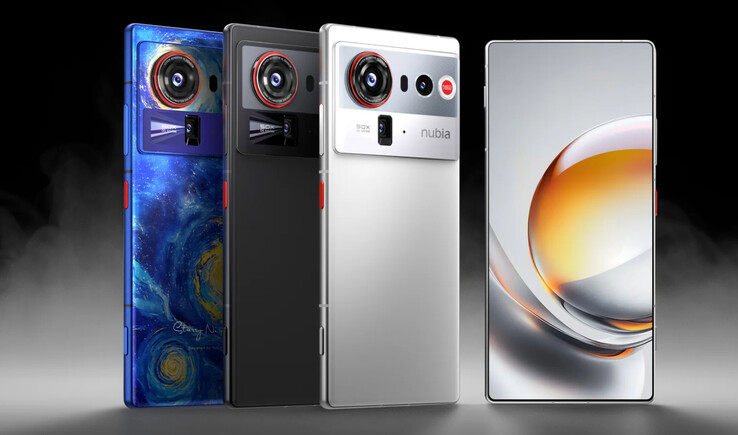 O Nubia Z80 Ultra em todas as suas cores de lançamento global. (Fonte da imagem: Nubia)