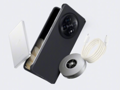 O ecossistema de carregamento magnético do Oppo Find N5 inclui o cabo magnético duplo Type-C de 100W, juntamente com um carregador sem fio AirVOOC de 50W lançado anteriormente e um banco de energia magnético de 5.000mAh. (Fonte da imagem: Weibo)