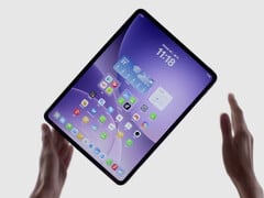 O Oppo Pad 5 tem molduras de tela relativamente finas em todos os lados. (Fonte da imagem: Oppo) 