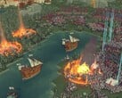 Uma imagem mostrando exércitos e navios em “Diplomacy is Not an Option”, atualmente à venda no Steam.