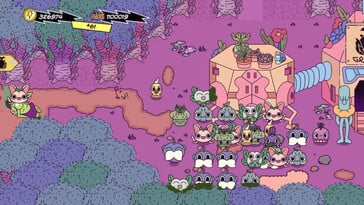 Na imagem: Uma captura de tela de gameplay de Super Farming Boy.