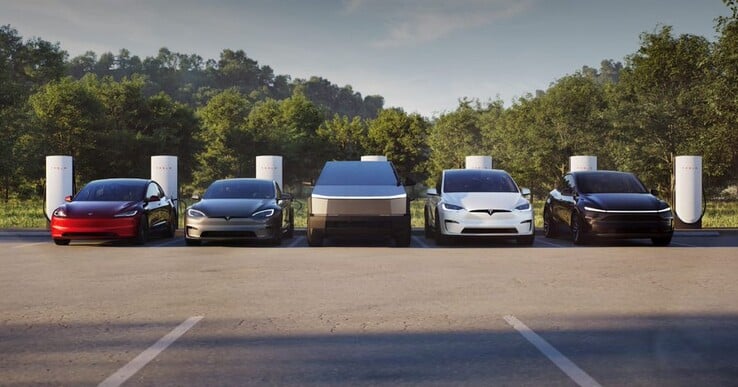 5 modelos da Tesla atualmente em produção (Fonte da imagem: Tesla)