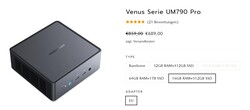 Minisforum Venus Series UM790 Pro, configurações (fonte: Minisforum)