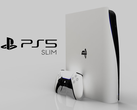 O PS5 Slim, como imaginado pelo Concept Creator e LetsGoDigital. (Fonte da imagem: LetsGoDigital & Concept Creator)