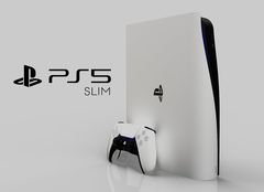 O PS5 Slim, como imaginado pelo Concept Creator e LetsGoDigital. (Fonte da imagem: LetsGoDigital & Concept Creator)