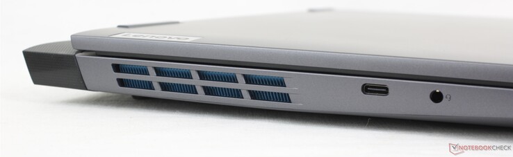 Esquerda: USB-C 3.2 Gen. 2 (10 Gbps) com DisplayPort 1.4 + Power Delivery