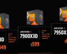 A AMD alegou que o Ryzen 9 7950X3D vencerá confortavelmente o Core i9-13900K nos jogos. (Fonte: AMD)