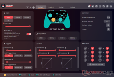 Página inicial do GameSir Connect G7 Pro 8K.