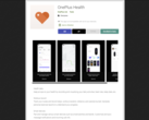 O aplicativo OnePlus Health aparece antes do lançamento. (Fonte: Android Polícia)