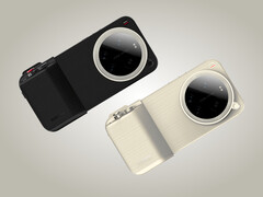 Um suposto visual do Xiaomi 17 Ultra e seu Kit de Fotografia em duas cores. (Fonte da imagem: via Kacper Skrzypek - editado)