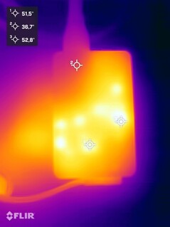 Unidade de fonte de alimentação durante o teste de estresse