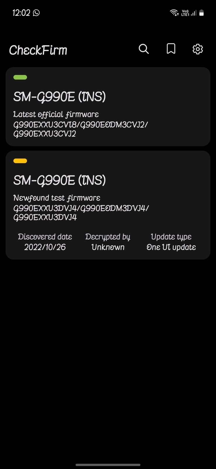 Um UI 5 para o Galaxy S21 FE teria vazado. (Fonte: Samsung One UI Software Update via Twitter)
