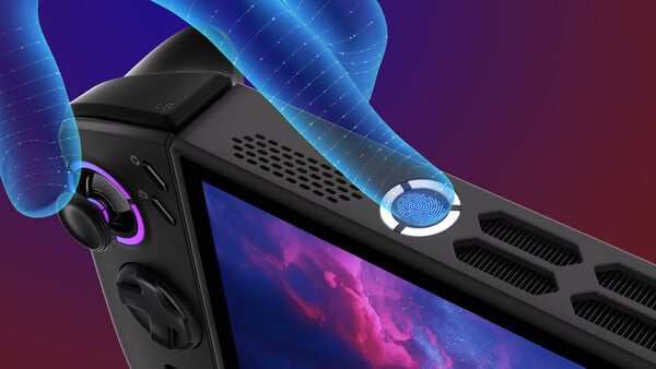 O Legion Go Gen 2 também possui um scanner de impressões digitais. (Fonte da imagem: Lenovo)