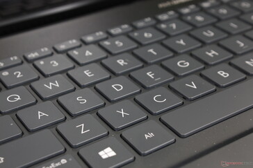 Digitar no Zenbook não é tão diferente de digitar em um Vivobook