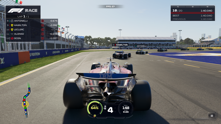 F1 25 com Path Tracing ativado (fonte da imagem: Anil Ganti, Notebookcheck)
