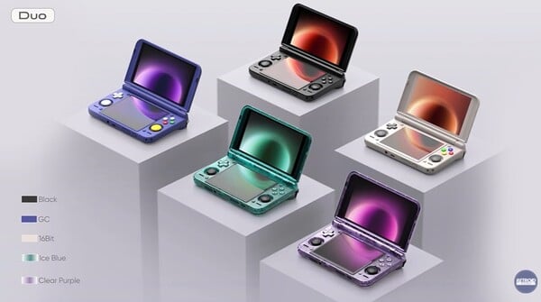 O Retroid Pocket Duo estará disponível em cinco cores.