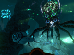 Enfrentar Leviatãs em Subnautica é sem dúvida uma das melhores experiências do jogo. Na foto, uma captura de tela do jogo. (Fonte da imagem: Steam)