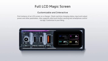 É oferecida uma tela LCD personalizável para monitoramento em tempo real. (Fonte: Redmagic)