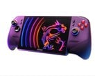 O MSI Claw 8 EX, mais econômico, estará disponível na cor Luminous Blue, ao contrário da variante Arc G3 Extreme na cor Void Purple mostrada.