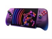 O MSI Claw 8 EX, mais econômico, estará disponível na cor Luminous Blue, ao contrário da variante Arc G3 Extreme na cor Void Purple mostrada.