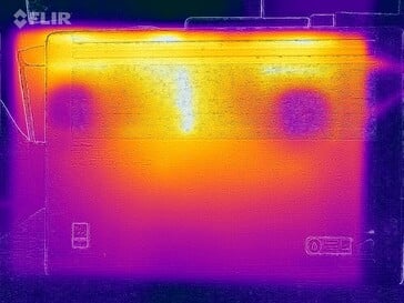 Teste de estresse de temperatura da superfície (parte inferior)