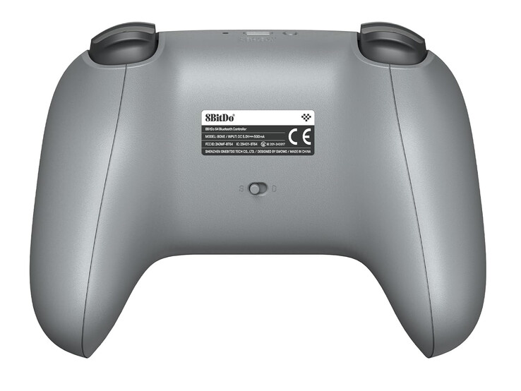 O 8BitDo 64 Classic Grey também possui uma bateria recarregável de 500 mAh. (Fonte da imagem: 8BitDo)